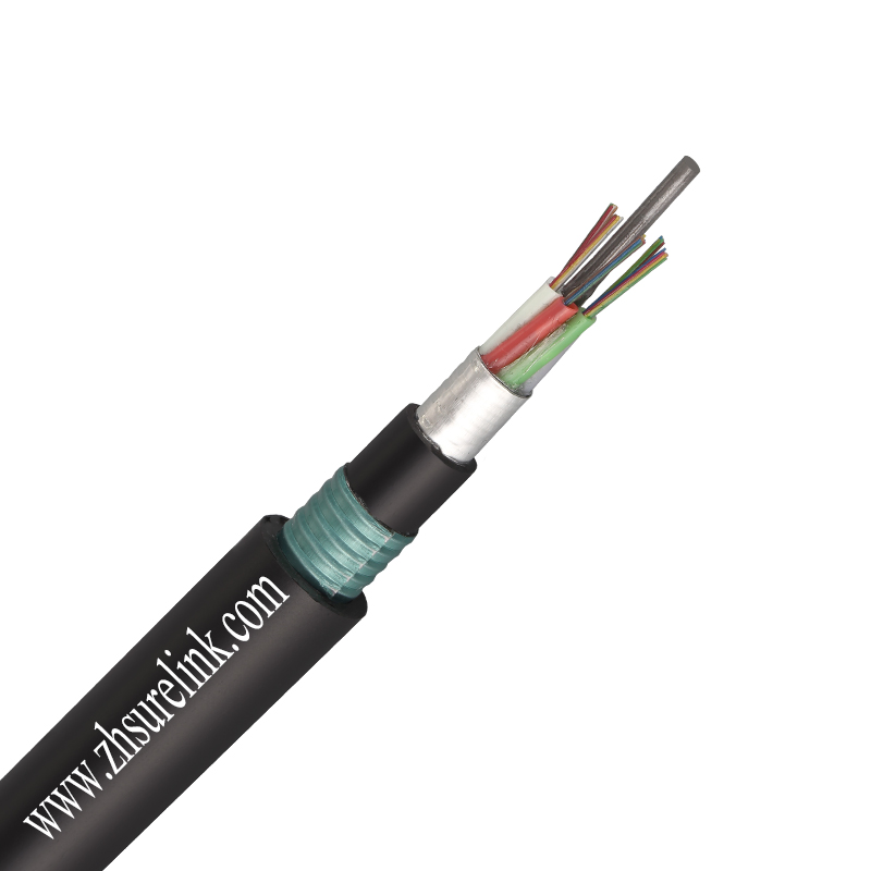 Outdoor Duct G652D G657A Single Mode 12 24 48 Core Stranded Loose Tube Armored Fiber Optic Cable GYTA GYTA53