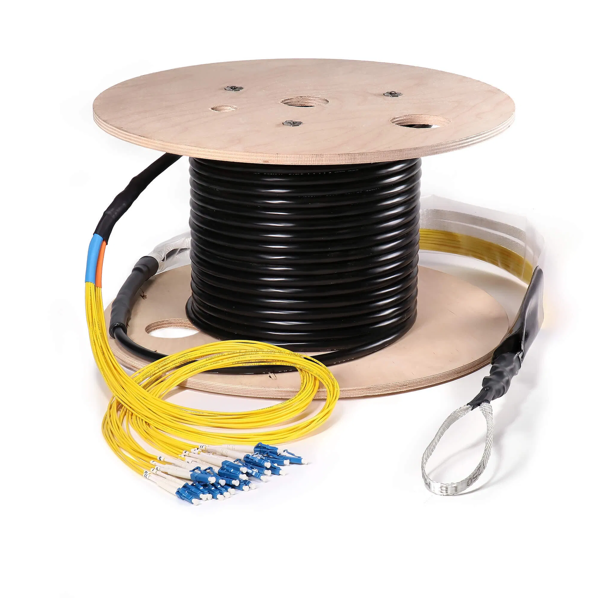 Customized 6 Fibers Indoor/Outdoor OS2 Single Mode Assembly Breakout Cable