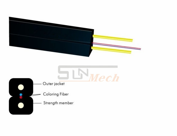 Outdoor and Indoor Fiber Cable Drop Cable Single Mode Fiber Optical Cable