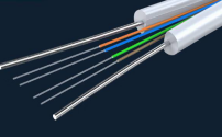 FTTH 4 Cores Optical Fiber Drop Cable With Steel Wire For Communication Purposes