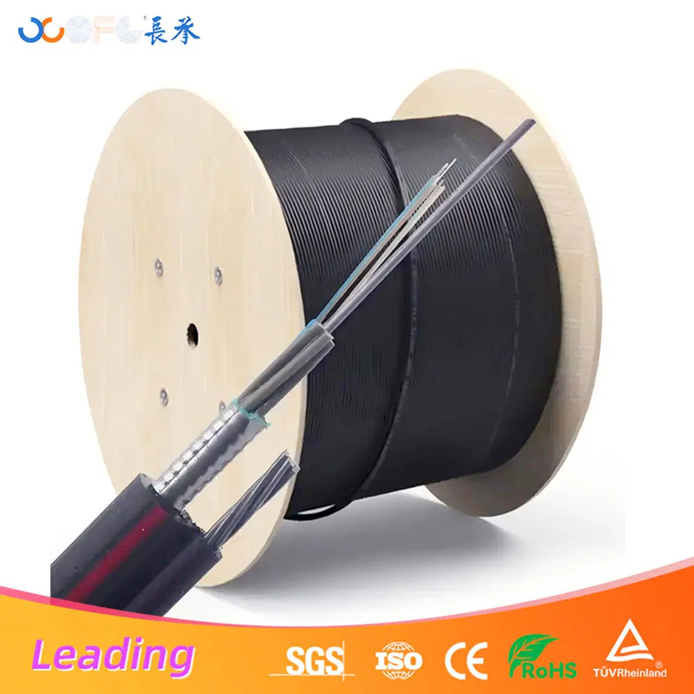 Industrial Grade GYTC8S Outdoor Self-Supporting Fiber Optic Cable