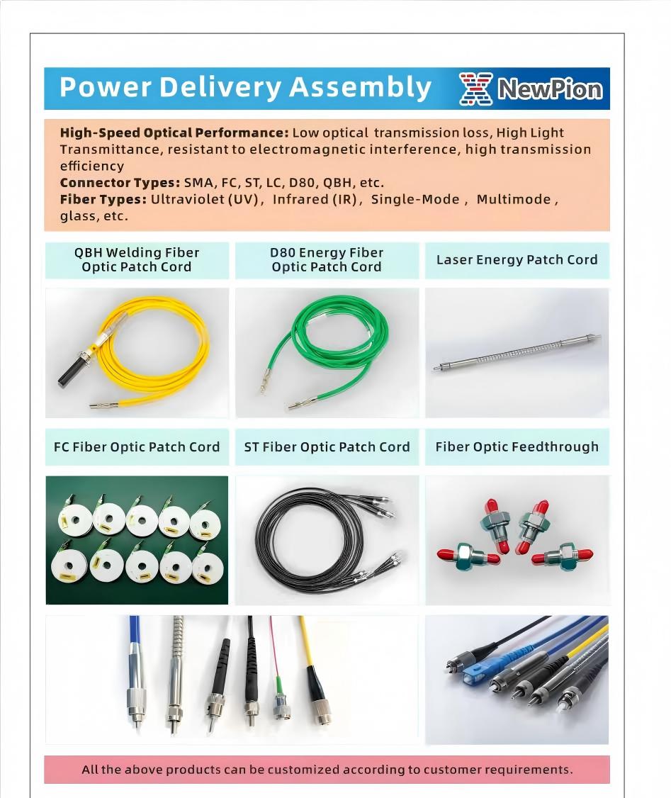 NewPion PTIS400/500/650/1300XN22 Triple-Clad-Multi-Param-Sync Fiber Optic Cable IR Silicone Nylon Step Index Core IoT Sensor Low