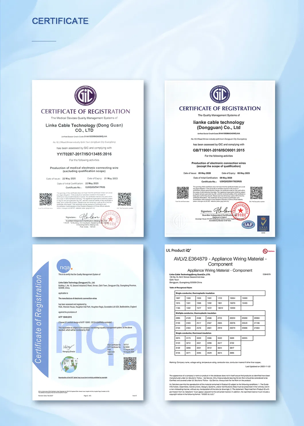 Certification Evidence 3