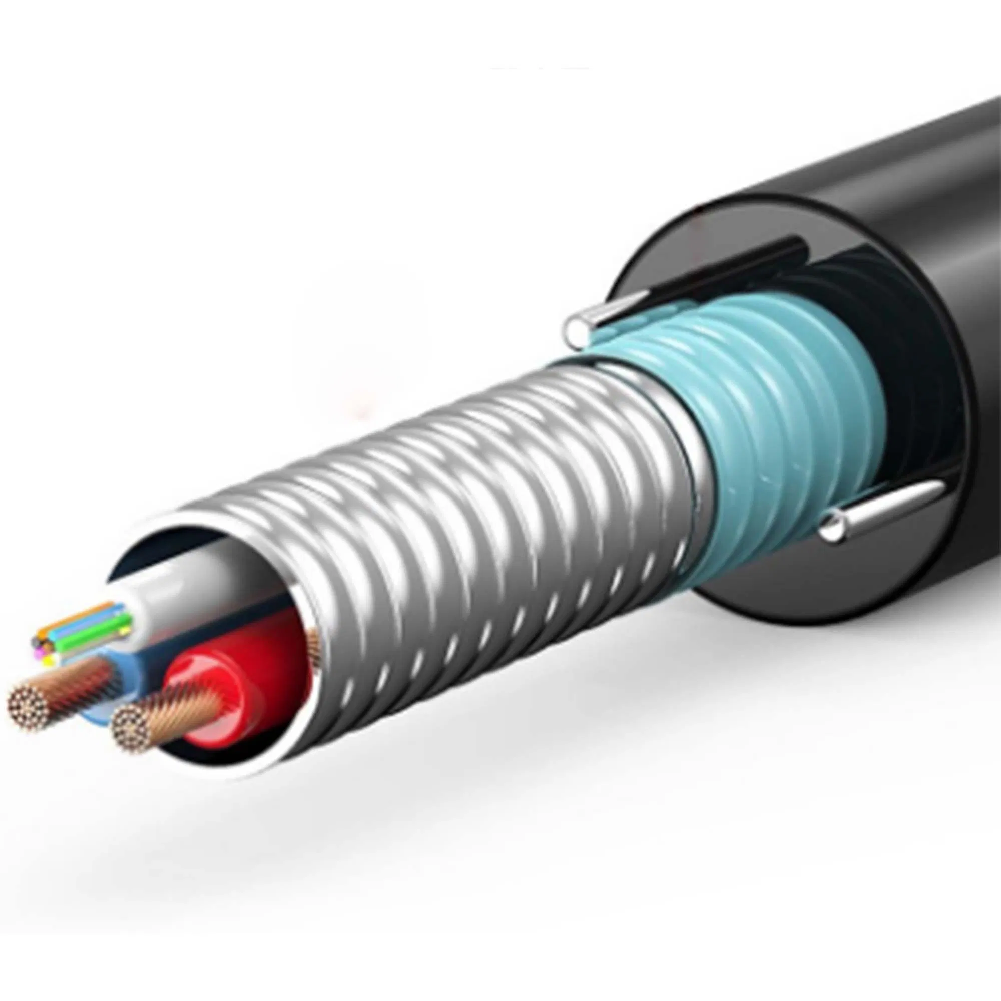 Premium Customizable 12, 24, 48 Core Hybrid Optical Fiber Cable