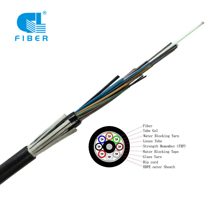 Glass Yarn Anti Rodent Non-Metallic Outdoor Underground Fiber Optic Cable GYFTY, GYFTY63