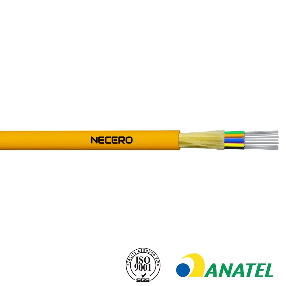 Single/Multi Mode Multi-Core Round Tight Buffered Distribution Indoor GJFJV Fiber Optic Cable