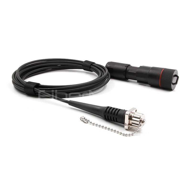 FTTA Outdoor Fiber Optic Patch Cable FPM Duplex LC to ODC 2 Cores Single Mode G657A2 Waterproof IP67 LSZH / OFNR for 4G 5G Base Station RRU Connection