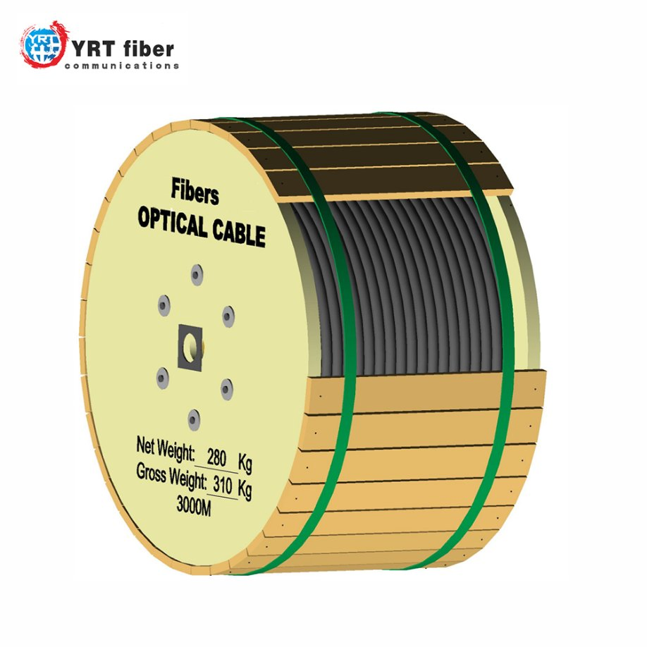 Outdoor Armored Singlemode Fiber Optic Cable with G652D Fiber HDPE Jacket GYXTW with Factory Price