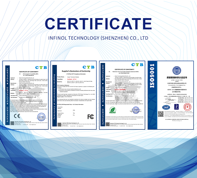 Fast Delivery 1.25G 40km Bidi SFP Fiber Optic Single Mode Cable Single Fiber Transceiver 1310/1490nm