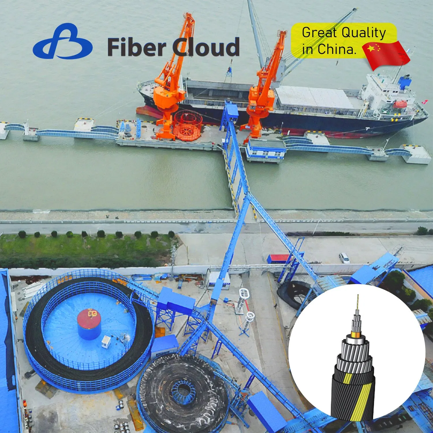 Submarine Double Steel Wire Armored Underwater Fiber Optic Cable Unrepeatered Submarine Optical Fiber Cable Armor Internet Cable