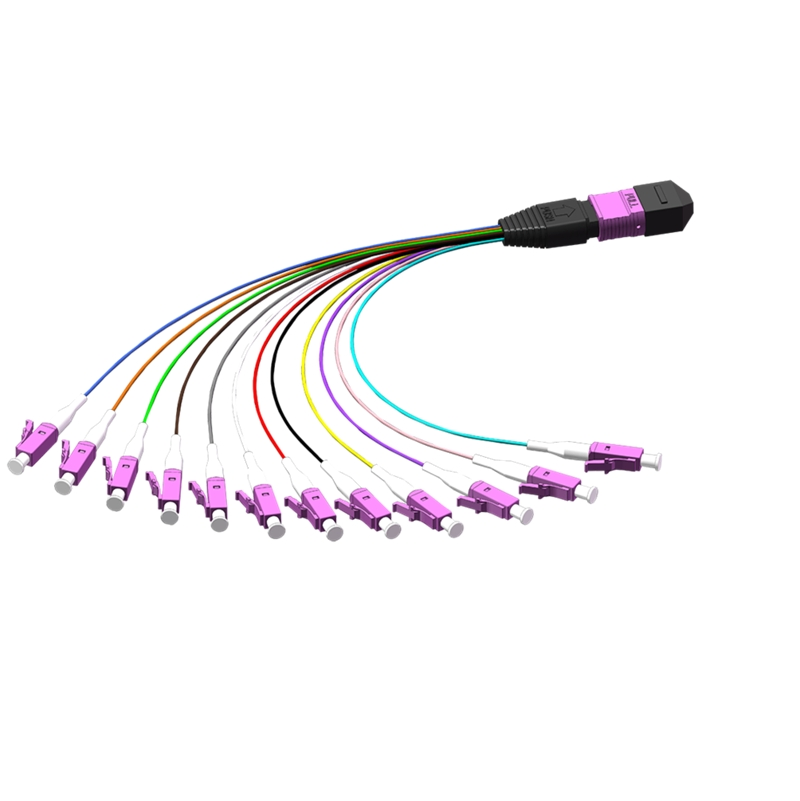 MPO/MTP to LC 14/24 Breakout Male/Female Fiber Optic Cable