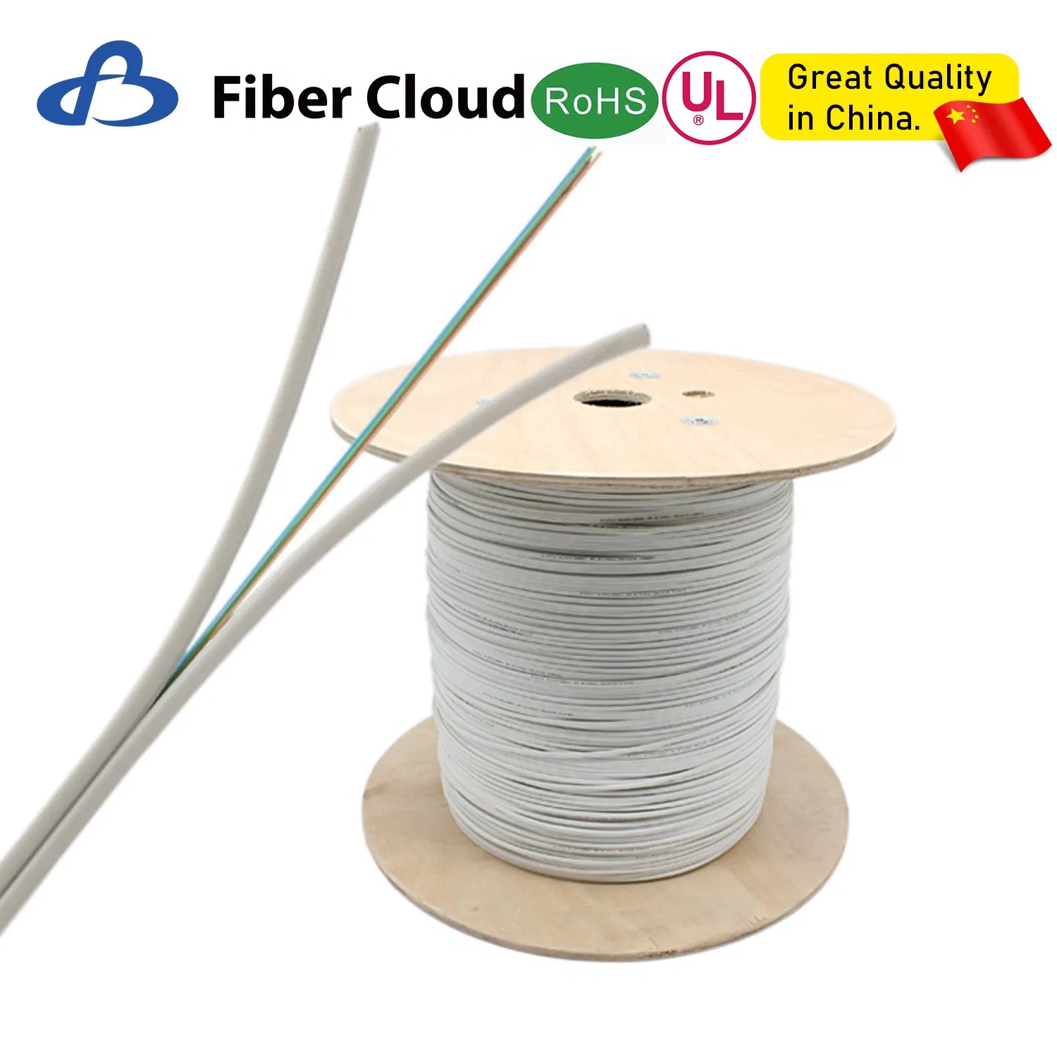 Singlemode Single Core UL LSZH Ofnp Low Friction FTTH Fiber Optic Cable