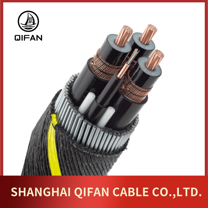 Under Water Cable Long Haul Cross Ocean Communication Spiral Armored Fiber Optic Marine Cable Submarine Cable