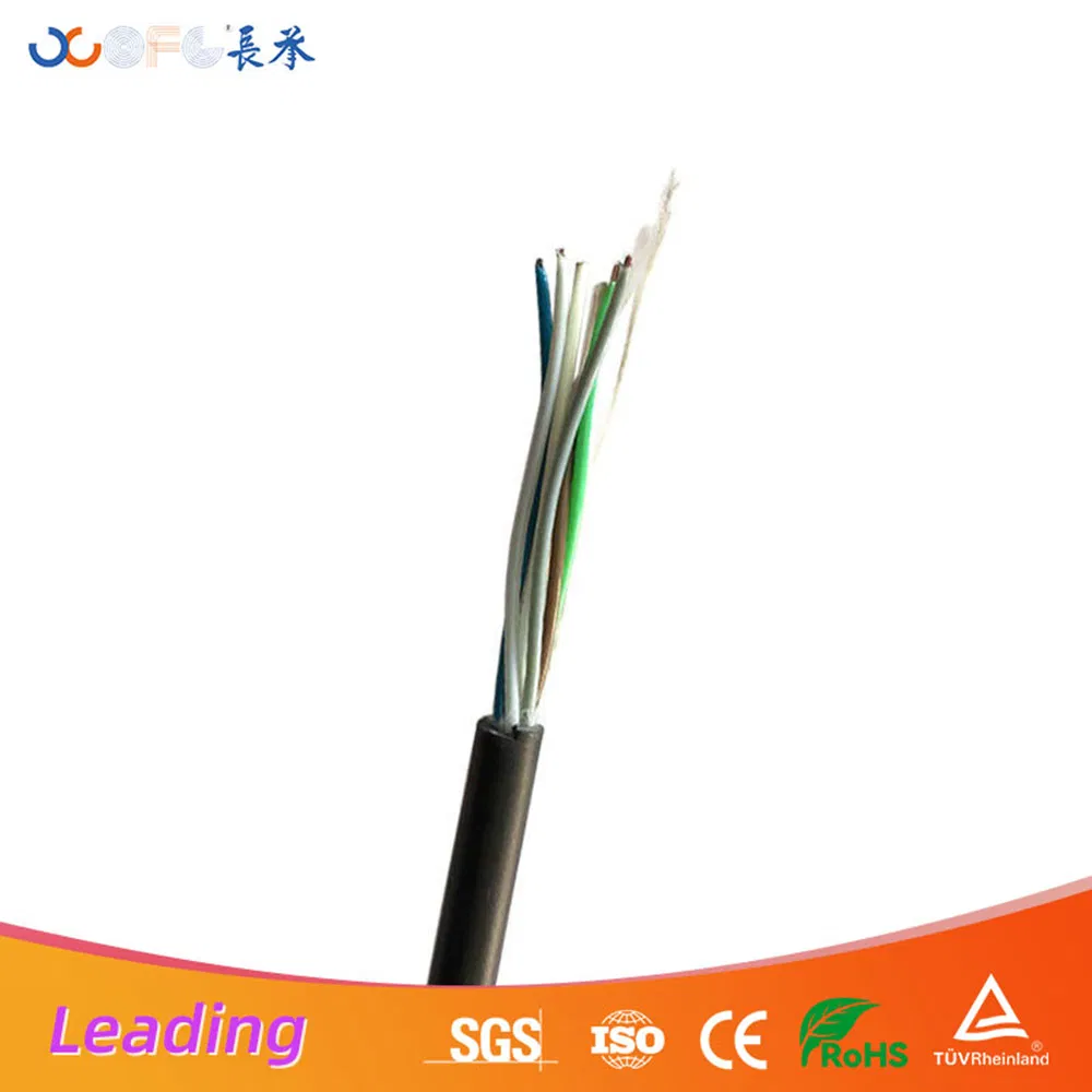 Tension Resistant Gyfy Gel Free Single Jacket Stranded Loose Tube Fiber Cable