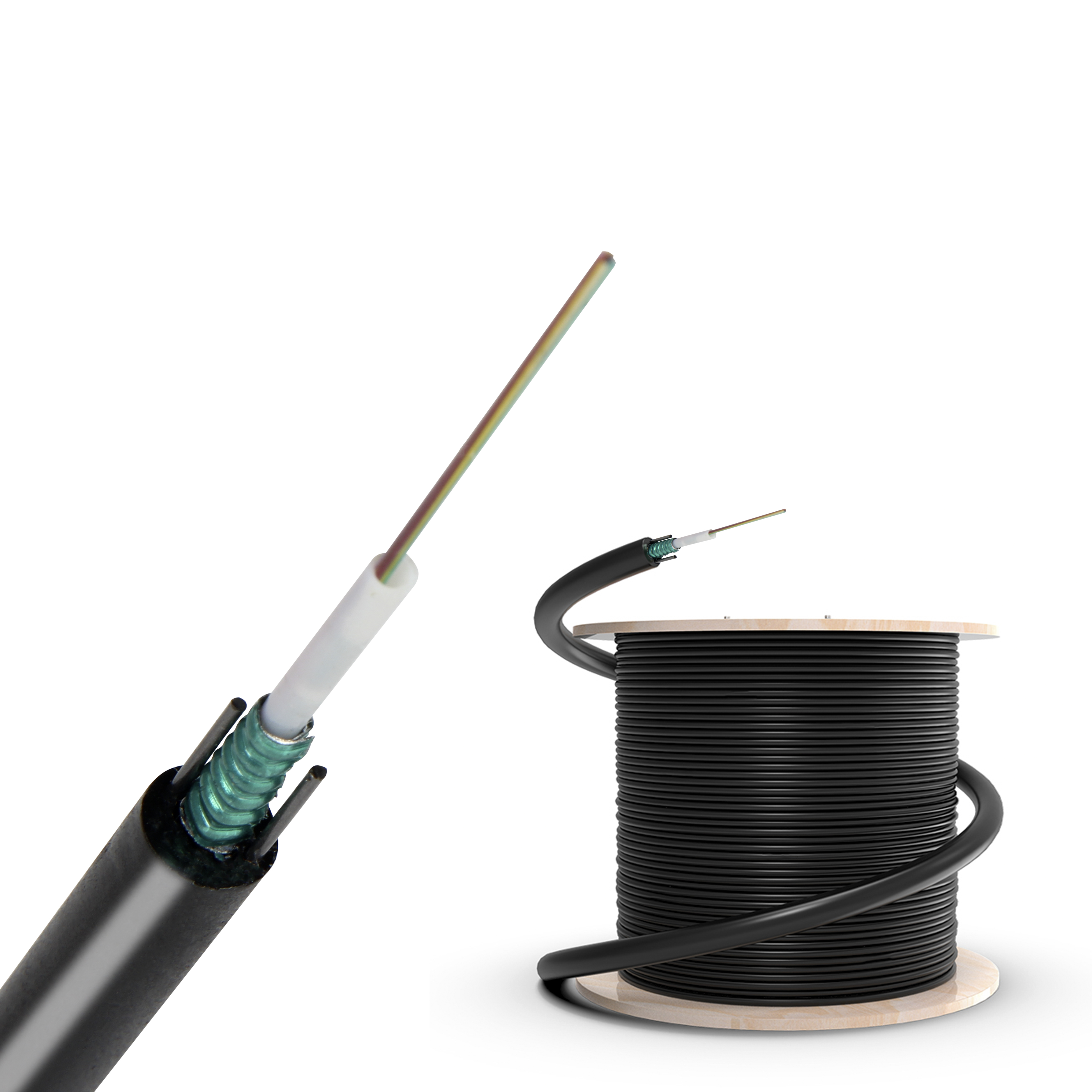 GYXTW Armoured Corning Fiber Optic Cable Price Per Meter 12 Core Multi Mode Fiber Optic Cable