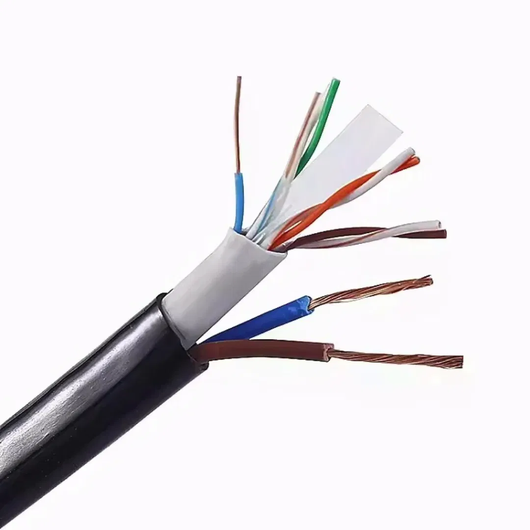 PVC/LSZH Outer Sheath Material CAT6/CAT6A/Cat7 HDPE SFTP/FTP/UTP Fiber Optic Data Center Ethernet LAN Cable