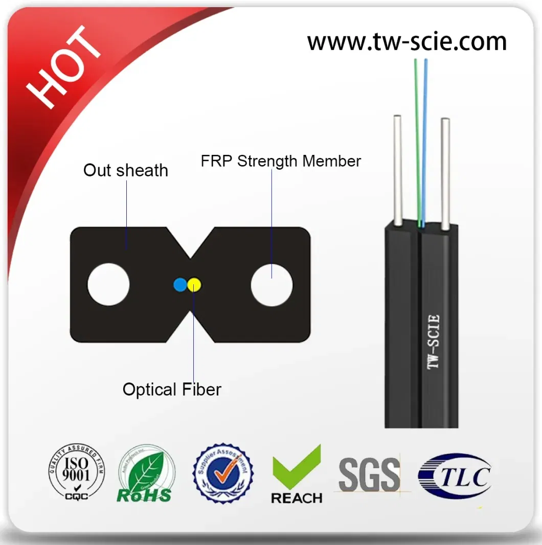 FTTH Indoor Drop Wire Fiber Optic Cable