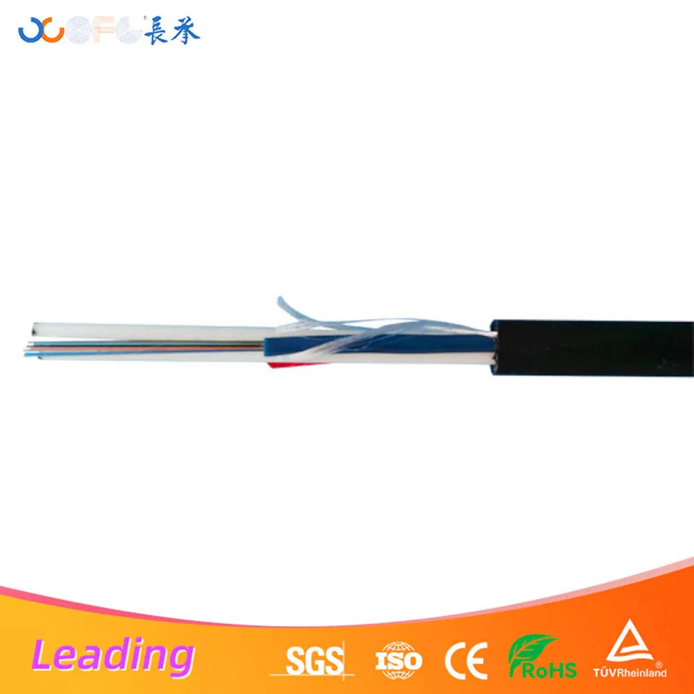 Tension Resistant Gyfy Gel Free Single Jacket Stranded Loose Tube Fiber Cable