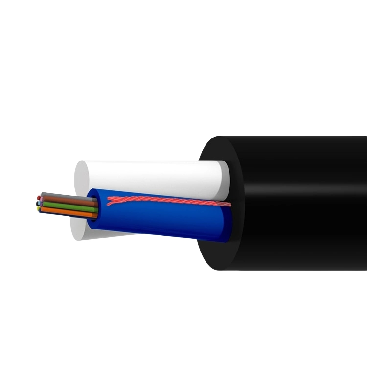 1-24 Core Asu Non-Metal Outdoor Mini ADSS-Aerial Self-Supported Dielectric Fiber Optic Cable, G. 652D