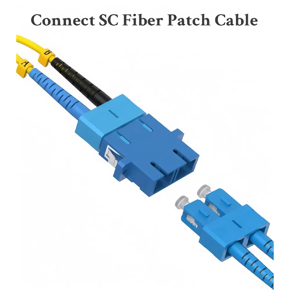Fiber Optic Adapter Cable SC to LC Singlemode Duplex OS2/OS1 LC Male to SC Female Hybrid Connector