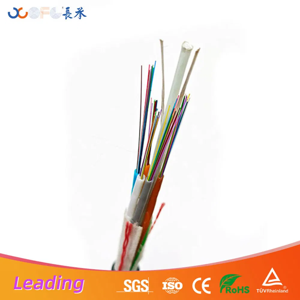 Tension Resistant Gyfy Gel Free Single Jacket Stranded Loose Tube Fiber Cable