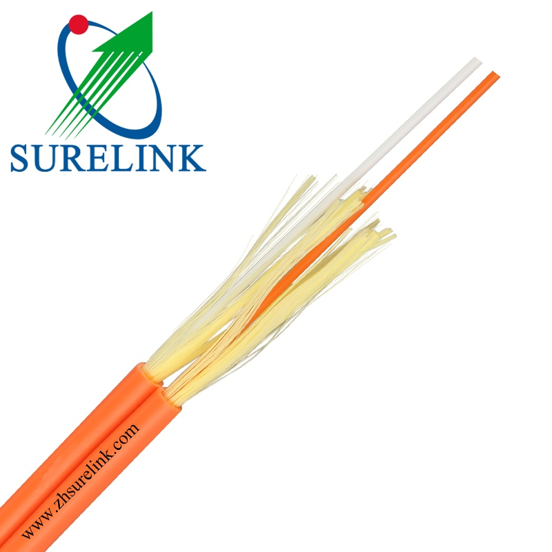 Yellow Tight Buffer Indoor Distribution Fiber Optical Cable GJFJV