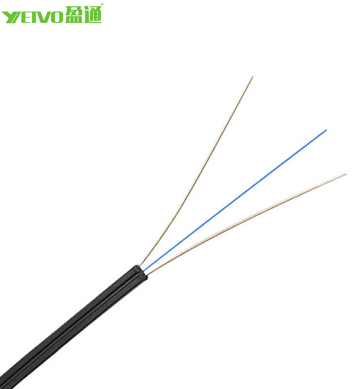 GJXFH GJYXFCH 1, 2, 4, 6, 8, 12 Cores FTTH Flat Indoor/Outdoor G657A G652D Fiber Optic Cable Drop Cable Optical Cable