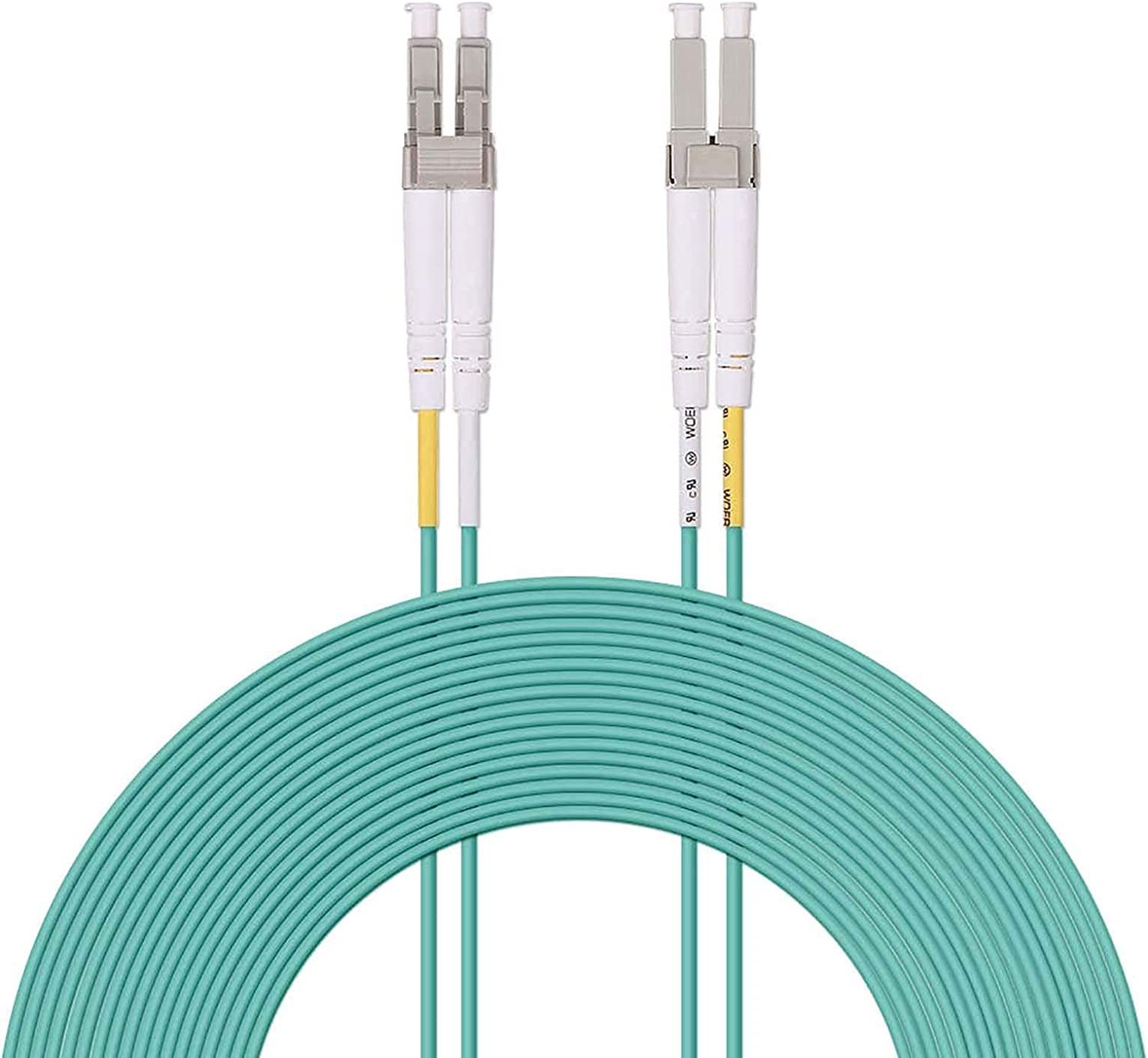 Fiber Patch Cable LC to LC OM3 10Gb/Gigabit Multi-Mode Jumper Duplex 50/125um LSZH Fiber Optic Cord