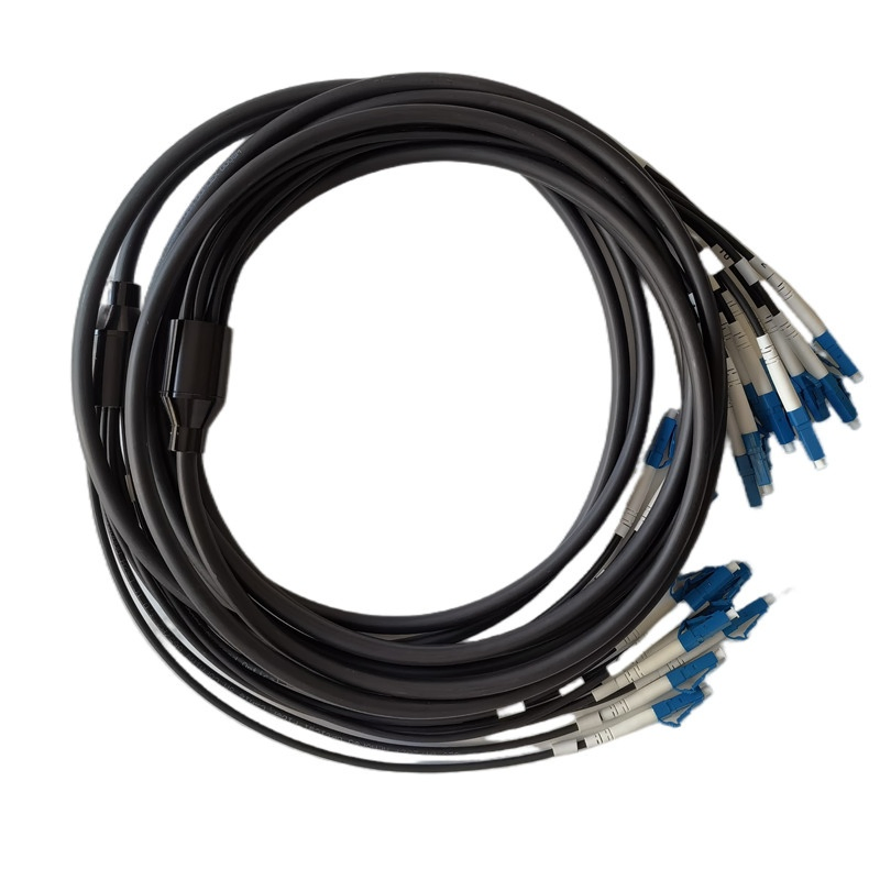 2.0mm Single-Mode OS2 Multi-Fiber Distribution Cable 12-Fiber LC Upc to LC Upc Pre-Terminated (Cable Wound) Indoor/Outdoor Rated