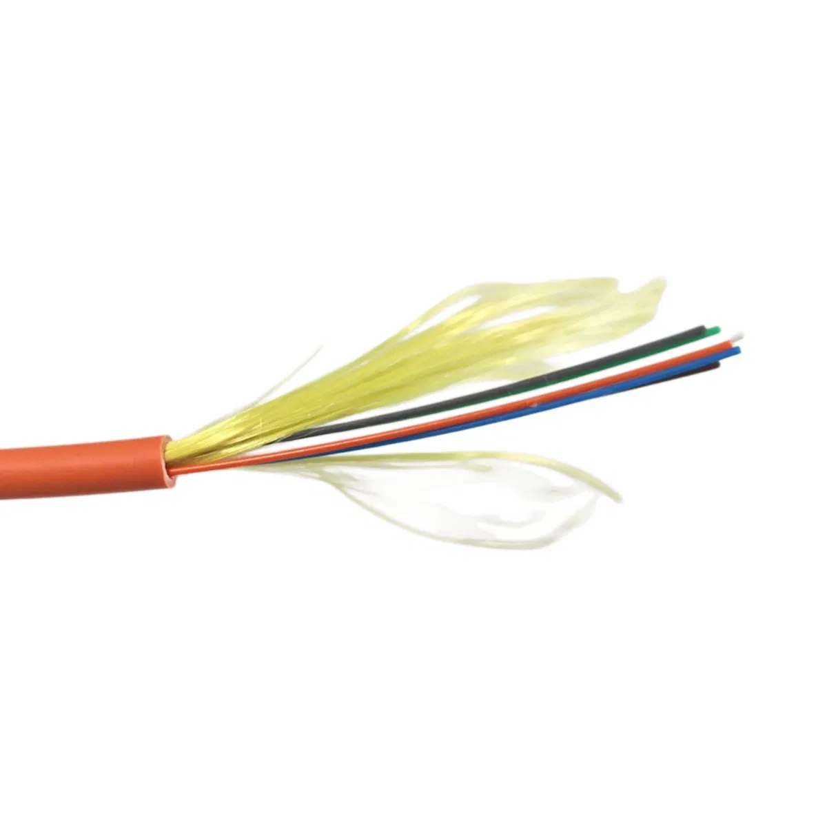 Gjfjh Tight Buffered Indoor Fiber Optic Cable FTTH Aramid Yarn Strength Members