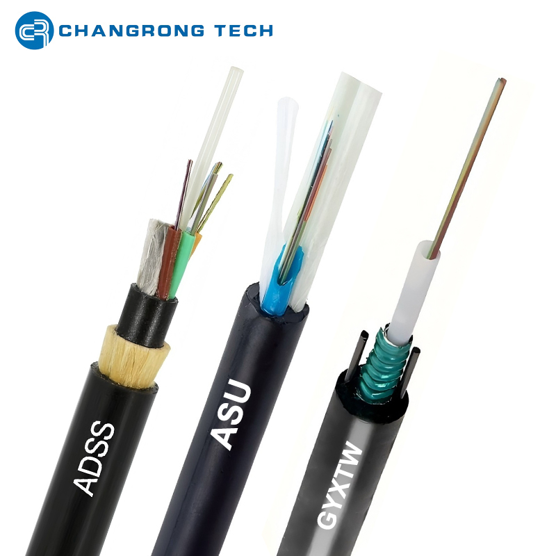 2core-24core Aerial Span 80m/100m Fiber Optic Cable ADSS (ASU) Fibra Optica Monomodo