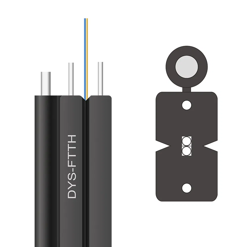 GJYXFCH Outdoor FTTH Fiber Drop Cable Self Supporting Optical Fiber Cable