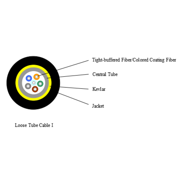 6core Fiber Optical Loose Tube Cable I