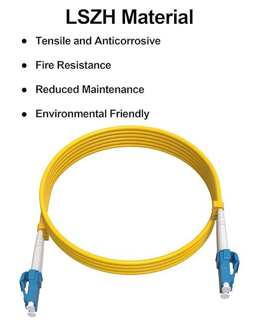 Durable Pliable Routed Through LC Upc Duplex to LC Upc Single Mode OS2 Fiber Patch LC Outdoor Fiber Optic Cable