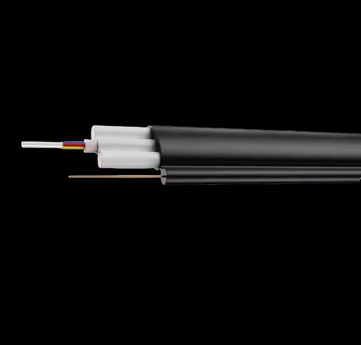 Fttp Flat Drop 1-24 Core Fiber Optic Cable for Aerial/Underground
