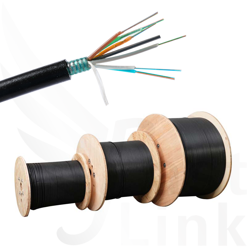 Industrial-Grade GYTS Optical Fiber Optic Cable 4 to 288 Cores