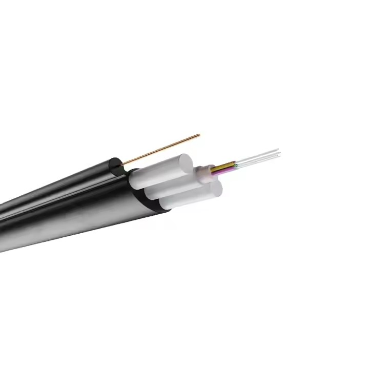 Fttp Flat Drop 1-24 Core Fiber Optic Cable for Aerial/Underground