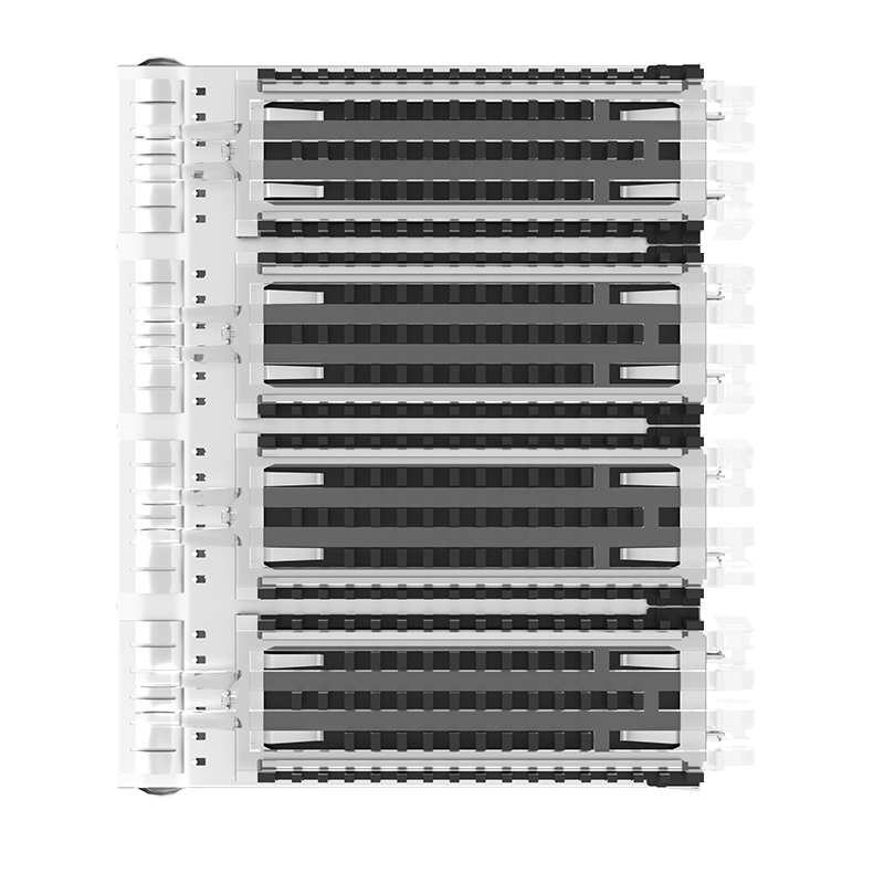 2170790-2 TE Compatible Through Hole 1x4 Ports Light Pipe Press-Fit SFP Cage With Heat Sink