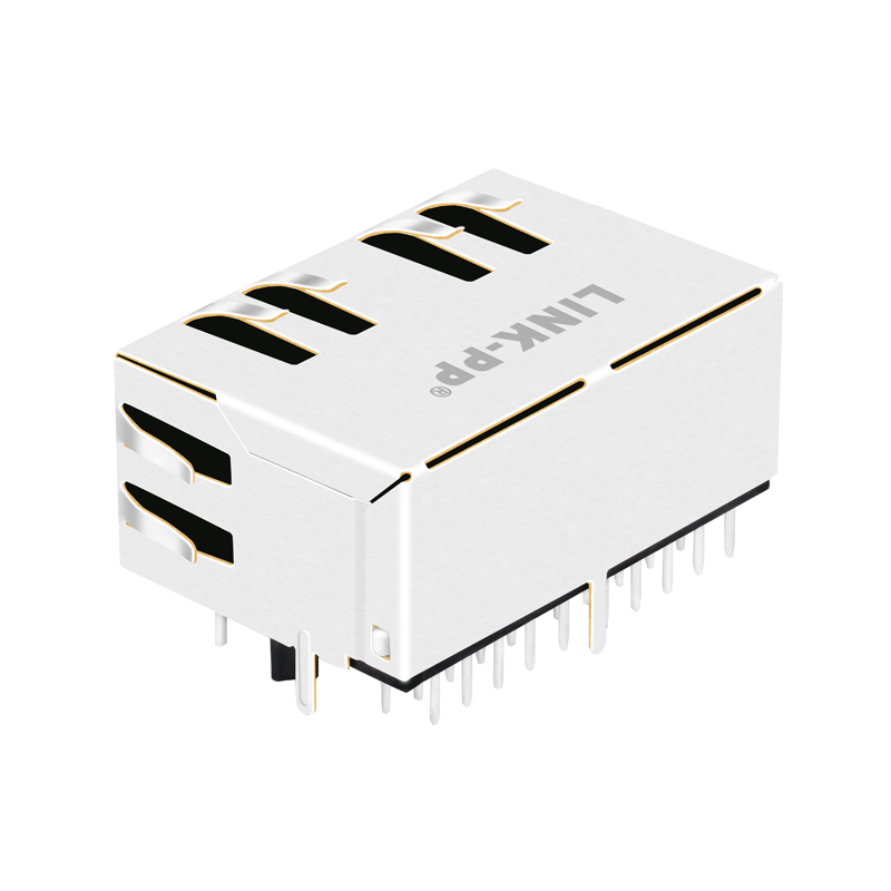 RJ45 Female Jack With Dual Color LED 1840619-1