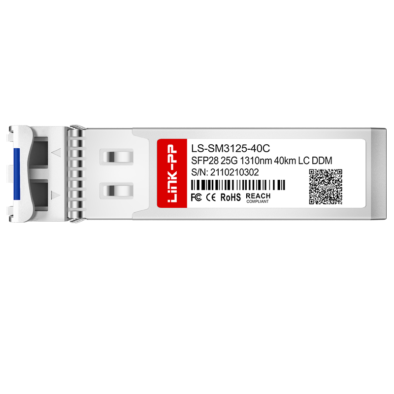 SMF 1310nm 25G SFP28 ER 40km Duplex LC Single Mode Fiber Optical Transceiver Module
