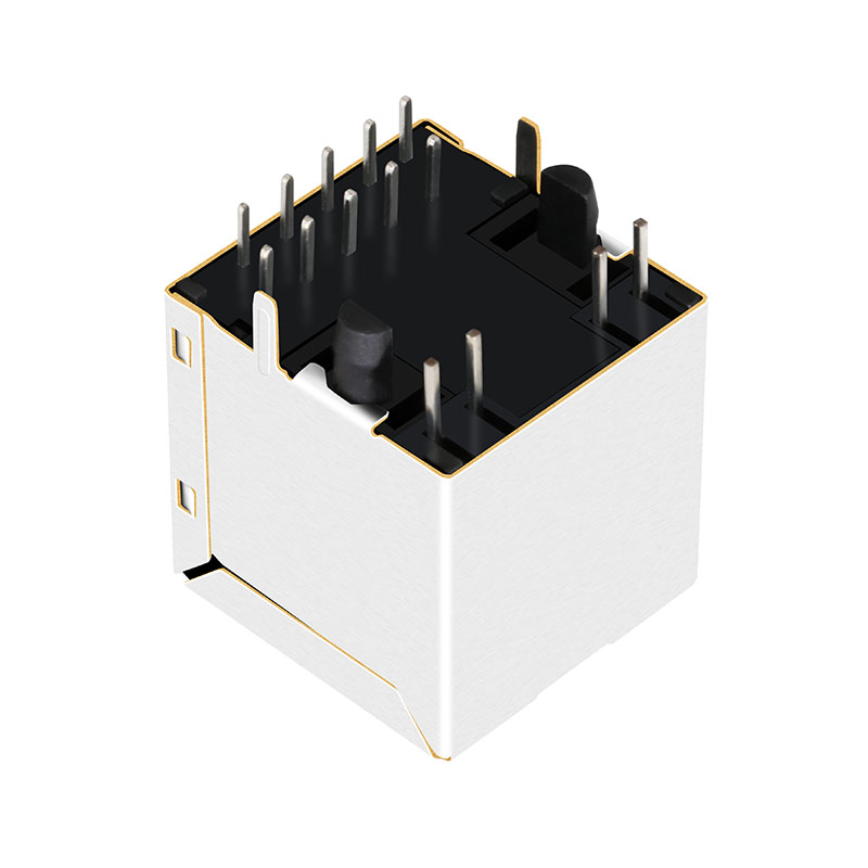 1840472-1 7499110120A JXD2-0015NL with Leds 1000Base-T Vertical RJ45 Connector