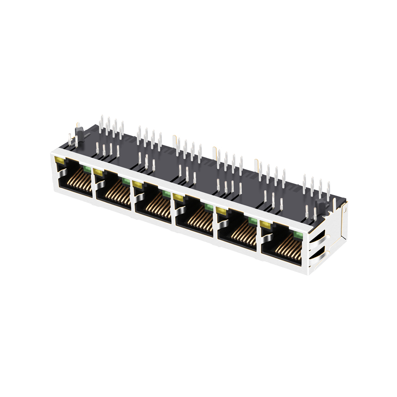 1X6 Port Cat 6 RJ45 Ethernet Jack RJ Connectors Price J8064D668ANL
