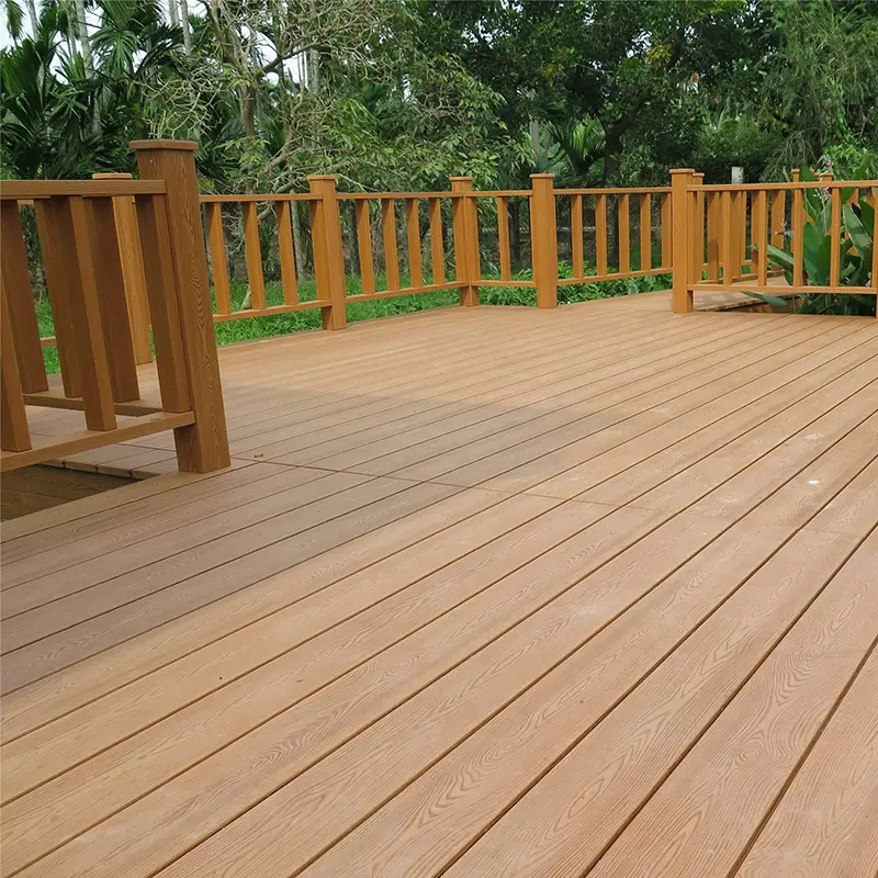 China Outdoor Anti-UV co-extruded solid wpc composite decking boards hollow wpc decking with grooves wpc decking matt finish Manufacturer, Factories