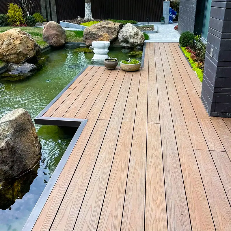 Wholesale Co-Extrusion Decking Wpc Exterior Floor Outdoor Plastic Flooring Deck Decorations Swimming Pool Decking Wood Flooring Suppliers, Factory