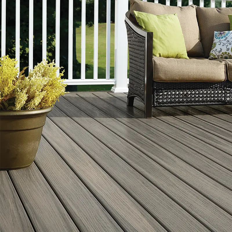 China Factory Waterproof WPC Co-extruded Solid Decking Board for Outdoor WPC Composite Decking Manufacturer, Manufacturers