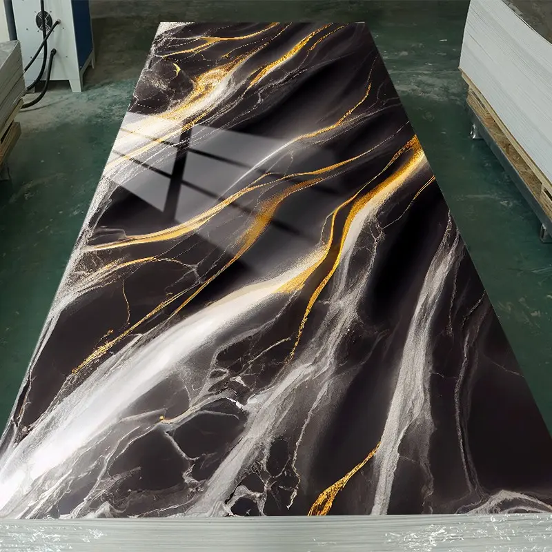 China High fidelity, lightweight design, waterproof and moisture-proof, fire-resistant and flame-retardant, easy to process and install, and environmentally friendly 3D printed UV marble slabs Factory, Factories