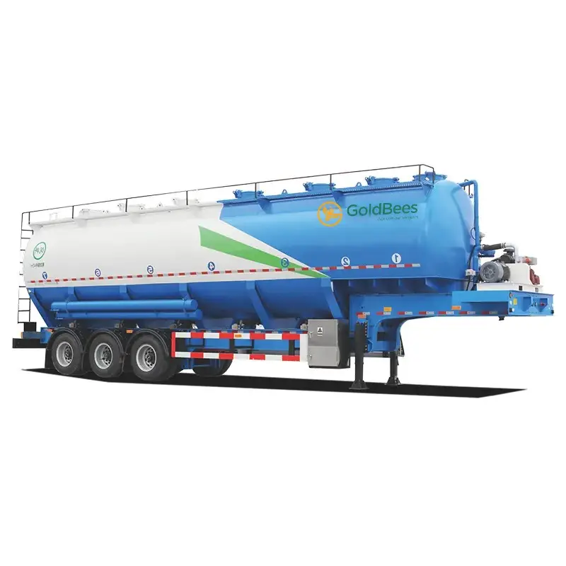 China GoldBees Electric/Hydraulic Auger Conveyor Bulk Feed Transport Semi-Trailer ---Advanced Efficiency & Durability Suppliers, Factories