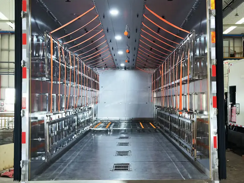 GoldBees Day-old ChickLayer Transport Truck - Fully Enclosed Automated Logistics (14)