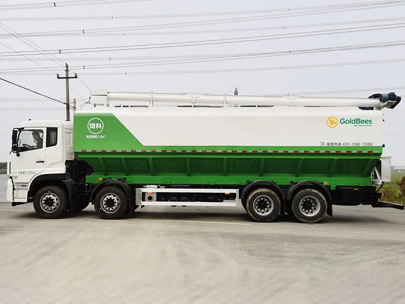 GoldBees ElectricHydraulic Auger Bulk Feed Transport Truck View 5