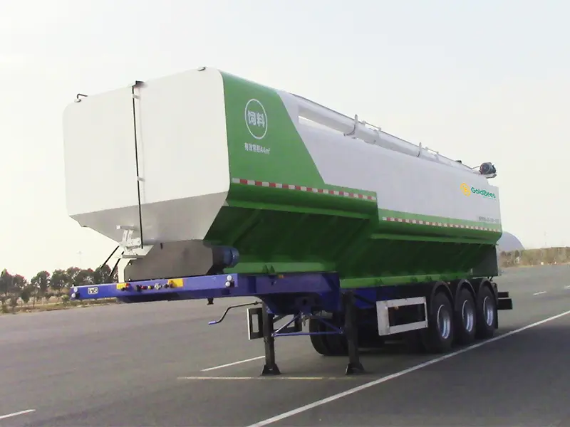 GoldBees ElectricHydraulic Auger Conveyor Bulk Feed Transport Semi-Trailer (2)